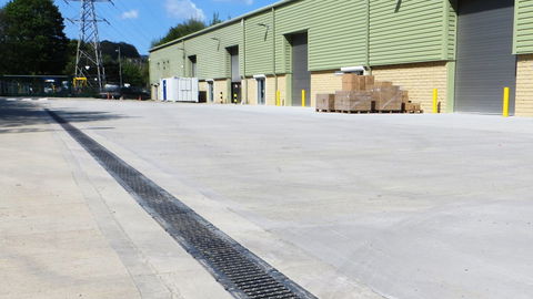 FASERFIX SUPER installed at Lucy Zodion industrial unit within external surface area