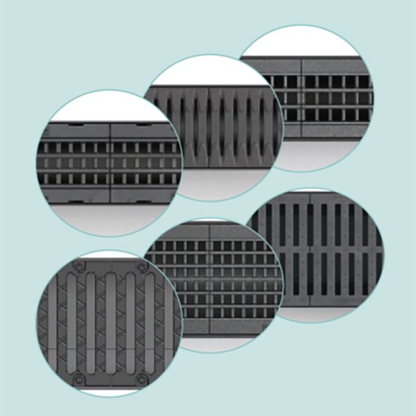 A wide variety of good looking covers are available for RECYFIX channels