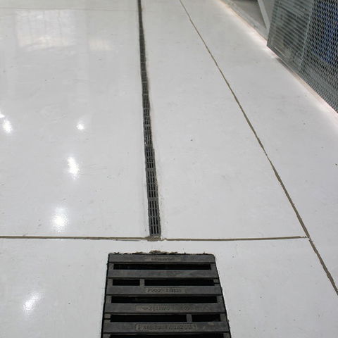 The trash boxes collect sludge before the water enters the canal system