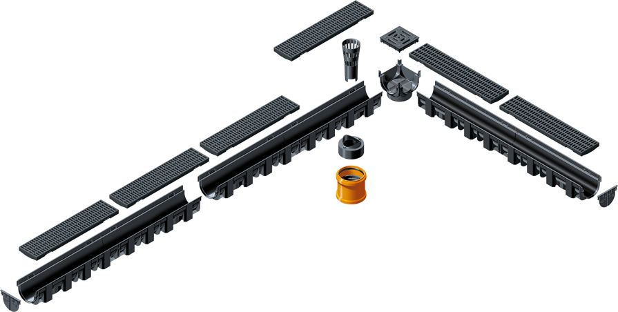 deconstructed product image highlighting the most important parts of the product